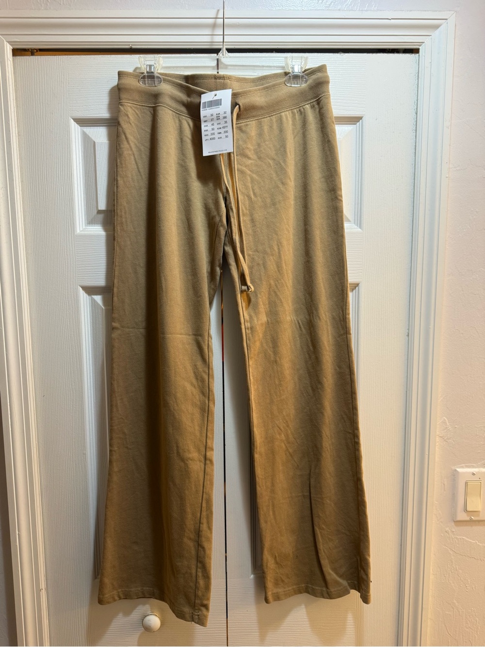 Brandy Melville Drawstring Casual Pants - Tan
